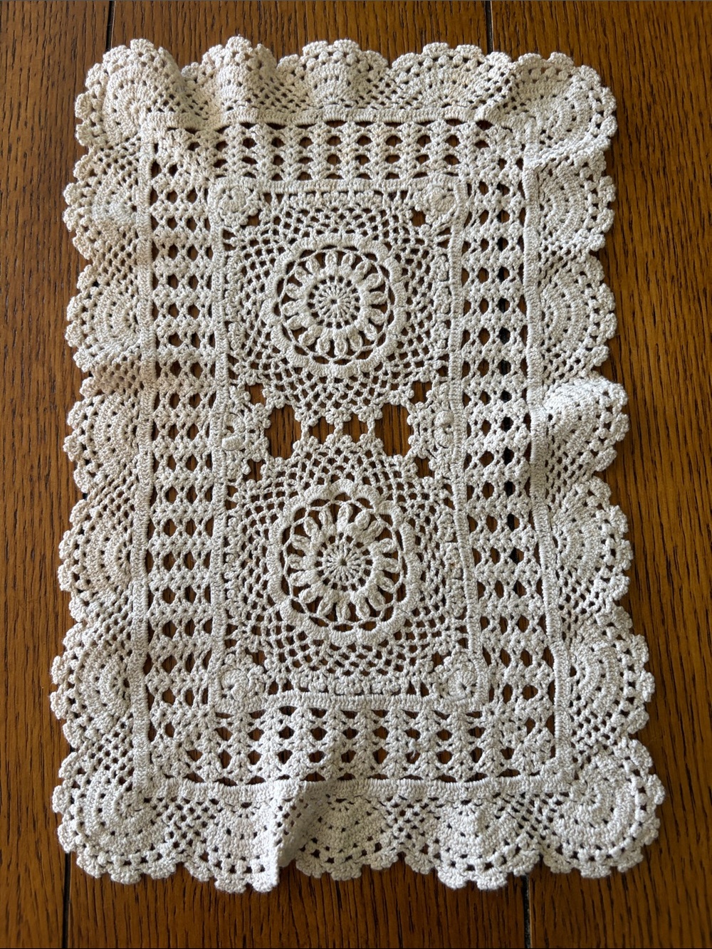 Vintage Cream Crochet Doily